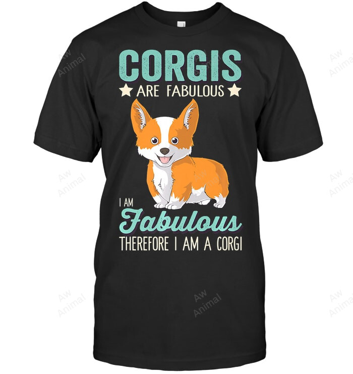 Corgis Are Fabulous I Am Fabulous I Am A Corgi Dog Funny Premium Sweatshirt Hoodie Long Sleeve Men Women T-Shirt