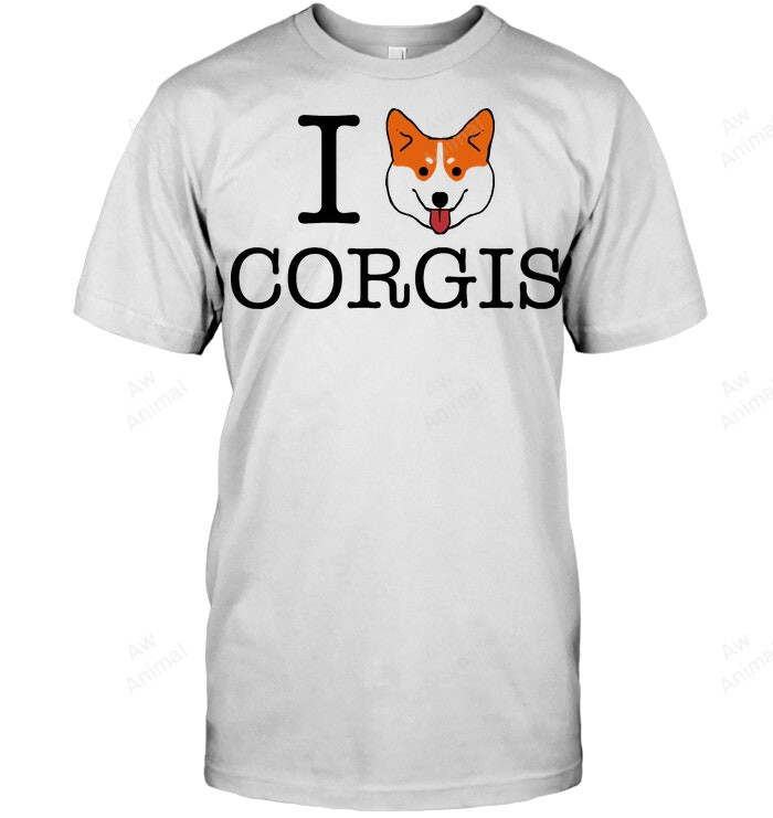 I Love Corgis Sweatshirt Hoodie Long Sleeve Men Women T-Shirt