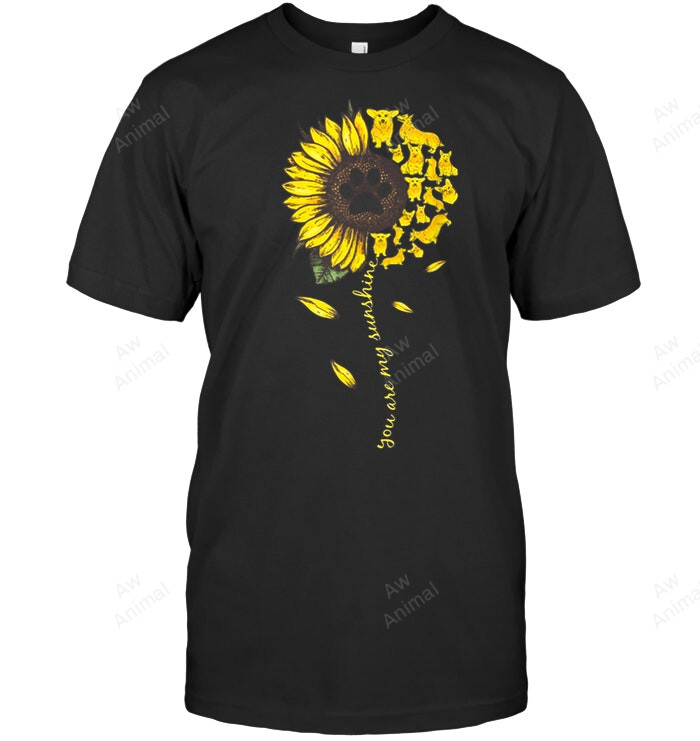 You're My Sunshine Corgi Sunflower Sweatshirt Hoodie Long Sleeve Men Women T-Shirt