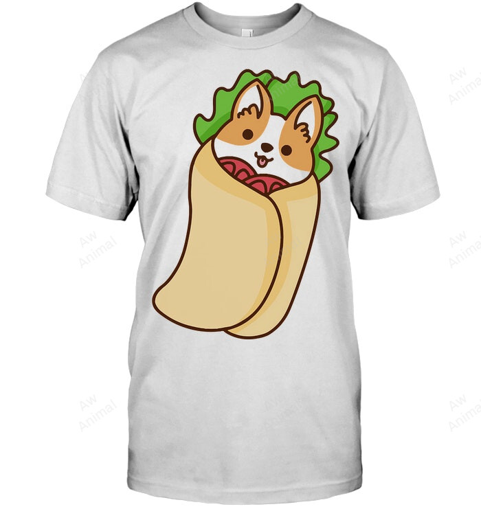 Burrito Corgi Sweatshirt Hoodie Long Sleeve Men Women T-Shirt