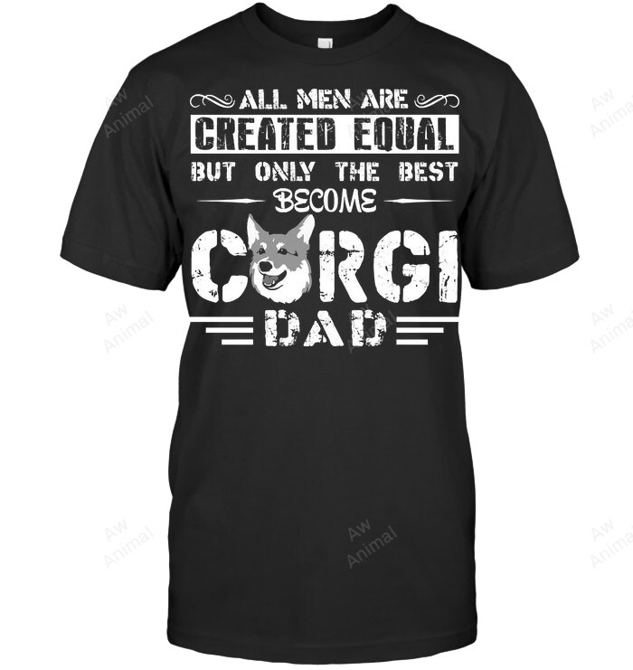 Corgi The Best Corgi Dad Men Sweatshirt Hoodie Long Sleeve T-Shirt