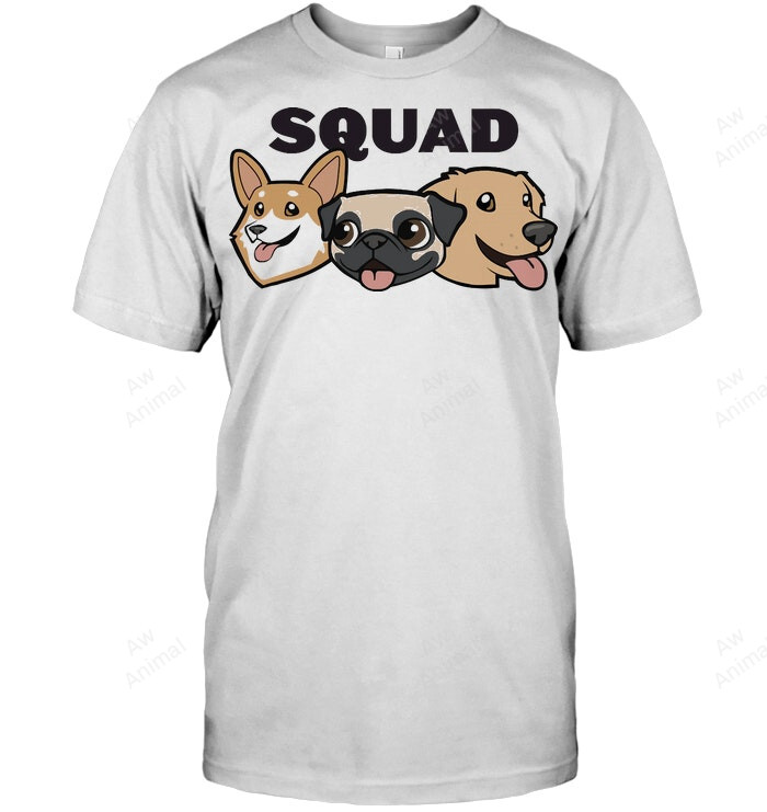 Dog Squad Corgi Pug Sweatshirt Hoodie Long Sleeve Men Women T-Shirt