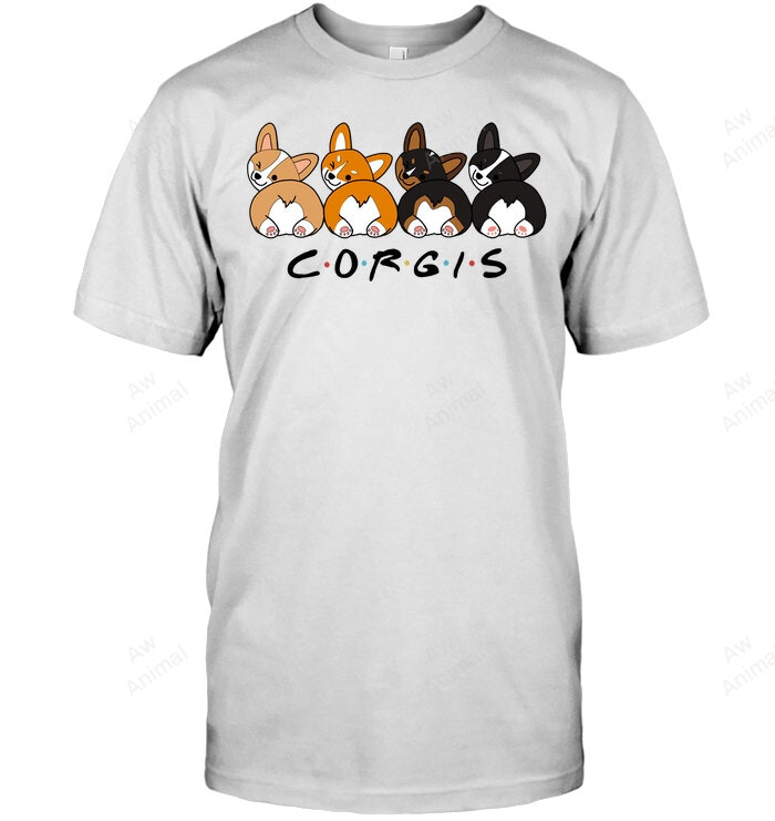Corgi Friends Sweatshirt Hoodie Long Sleeve Men Women T-Shirt