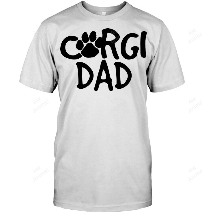 Corgi Dad 1 Men Sweatshirt Hoodie Long Sleeve T-Shirt