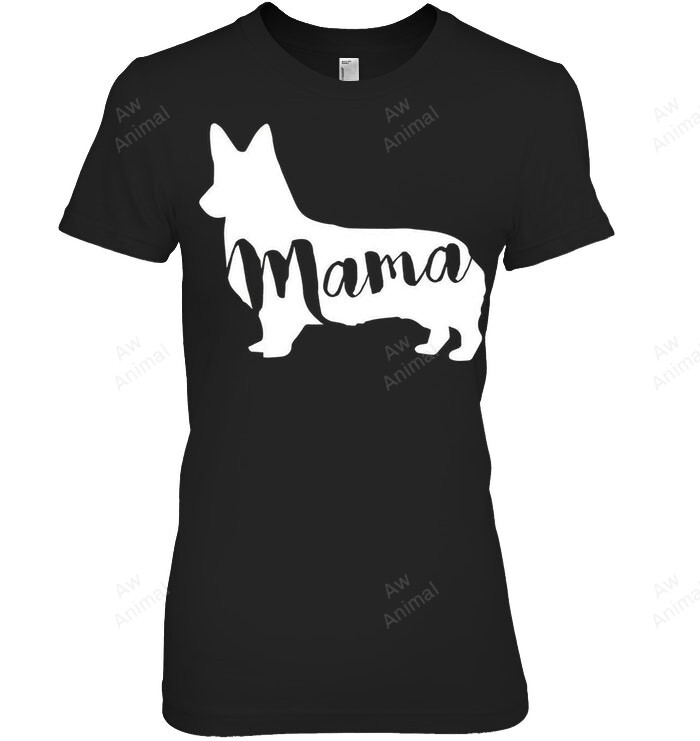 Mama Corgi Mom Mother Women Sweatshirt Hoodie Long Sleeve T-Shirt