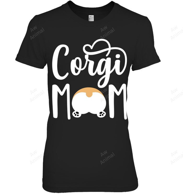 Corgi Mom Women Sweatshirt Hoodie Long Sleeve T-Shirt