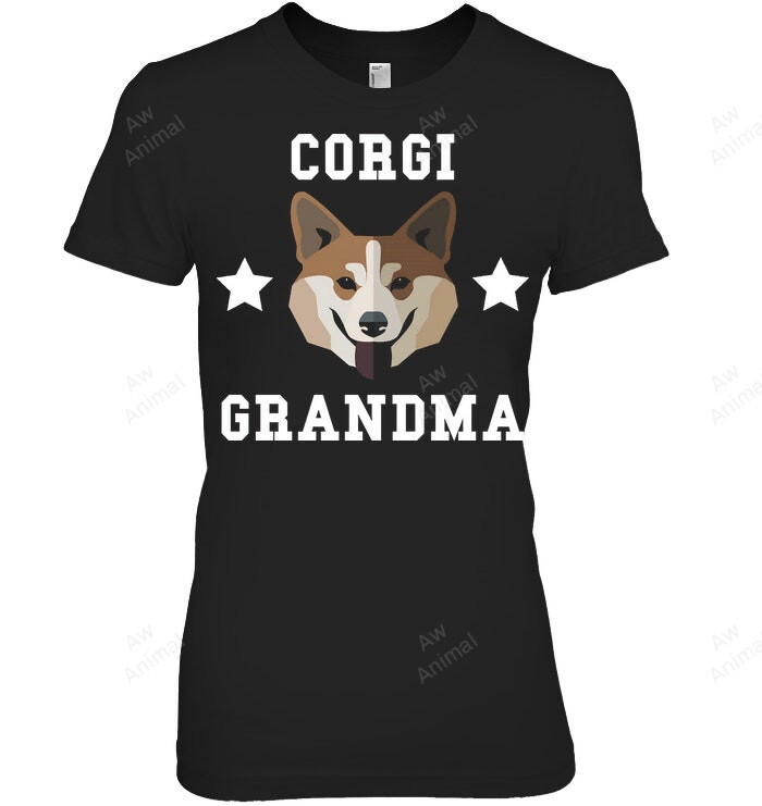 Corgi Grandma Granddog 1 Women Sweatshirt Hoodie Long Sleeve T-Shirt