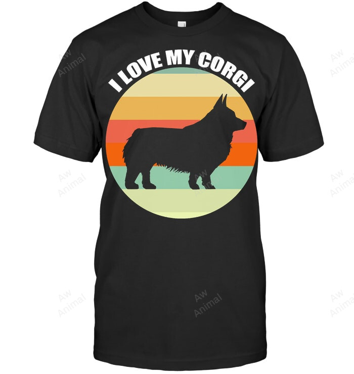 I Love My Corgi 4 Sweatshirt Hoodie Long Sleeve Men Women T-Shirt