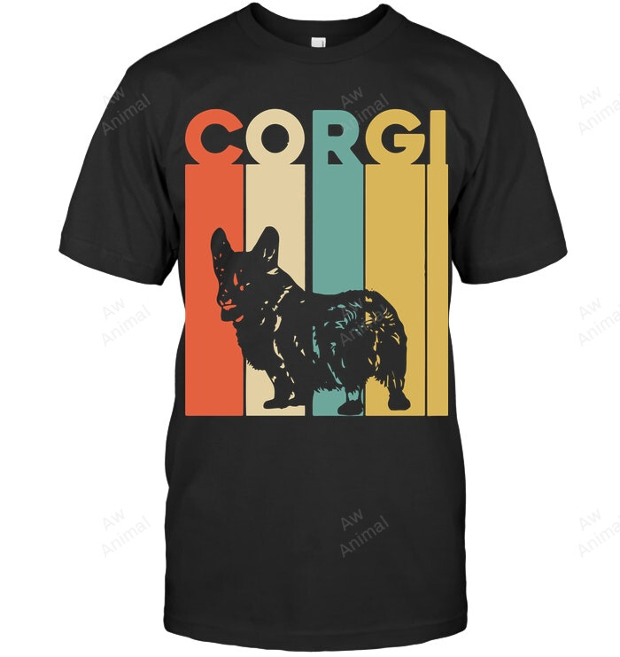 Corgi Lovers Vintage Style Sweatshirt Hoodie Long Sleeve Men Women T-Shirt