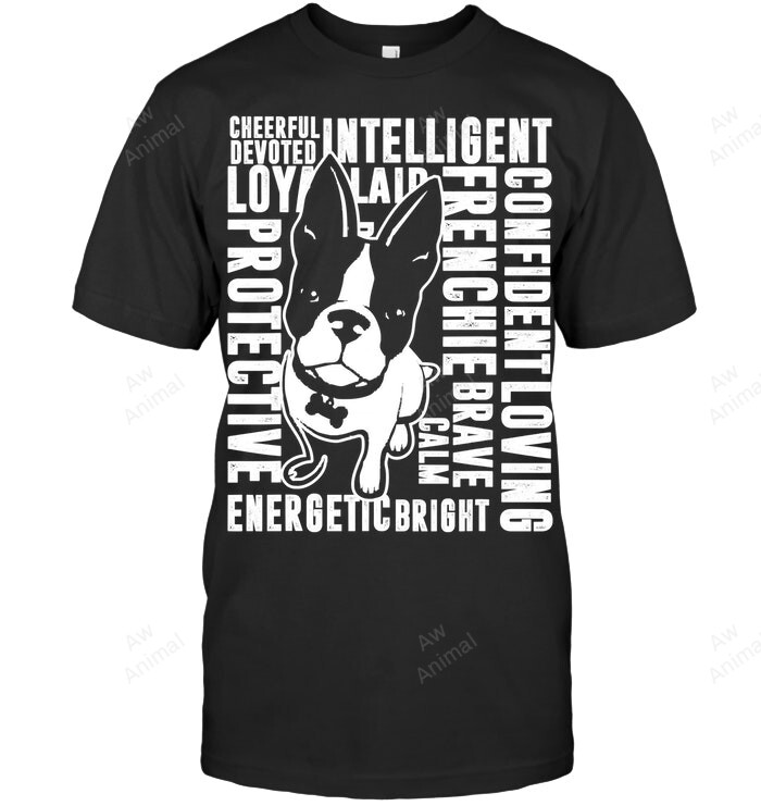 French Bulldog Characteristics Sweatshirt Hoodie Long Sleeve Men Women T-Shirt