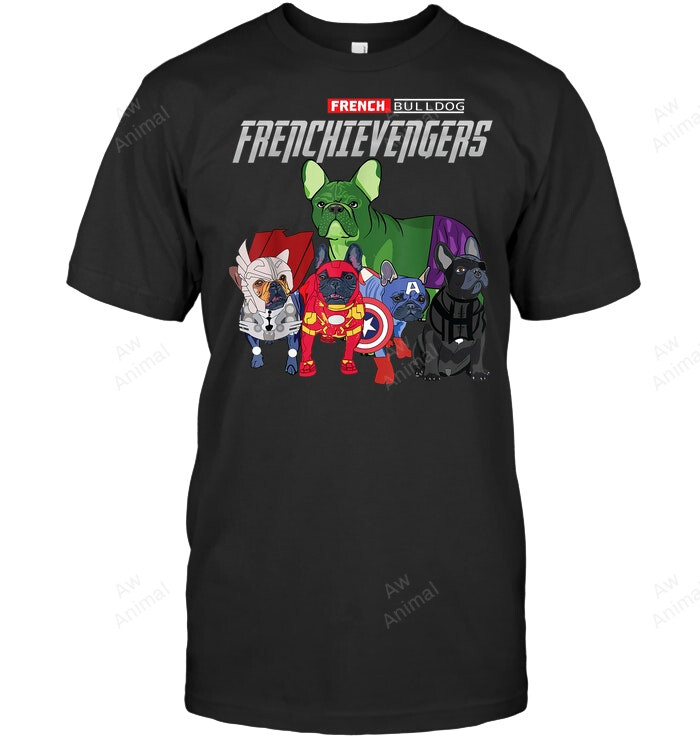 Frenchievengers French Bulldog Frenchie French Bulldog Sweatshirt Hoodie Long Sleeve Men Women T-Shirt