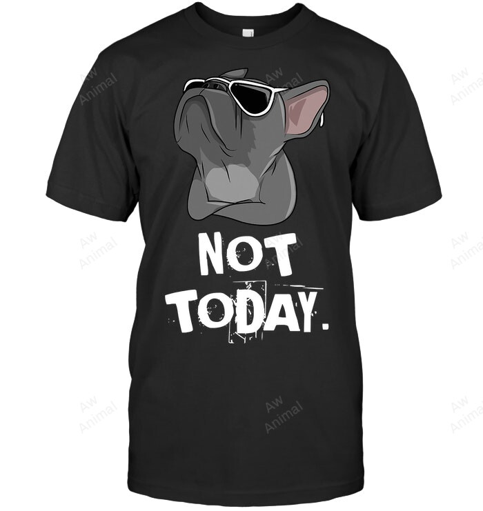 Not Today Frenchie French Bulldog Sweatshirt Hoodie Long Sleeve Men Women T-Shirt