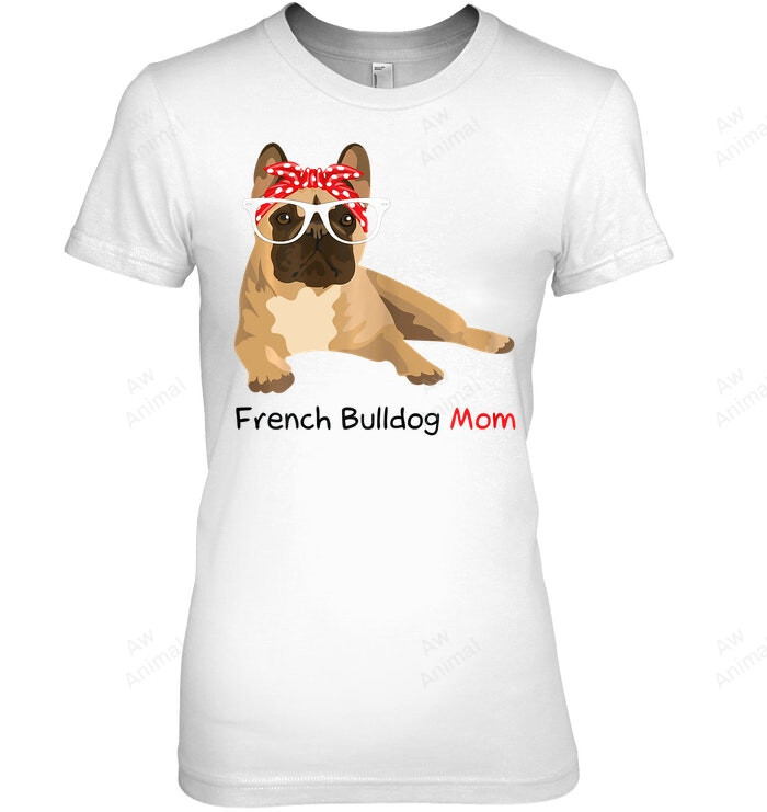 French Bulldog Mom Bandana S Frenchie Women Sweatshirt Hoodie Long Sleeve T-Shirt