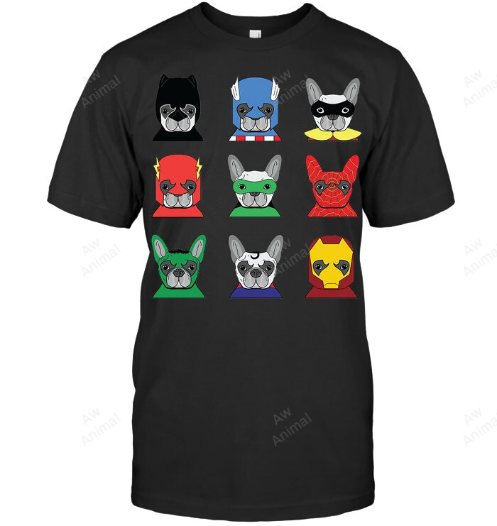French Bulldog Avengers Sweatshirt Hoodie Long Sleeve Men Women T-Shirt