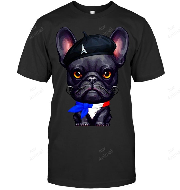Paris French Bulldog Frenchie French Bulldog Sweatshirt Hoodie Long Sleeve Men Women T-Shirt