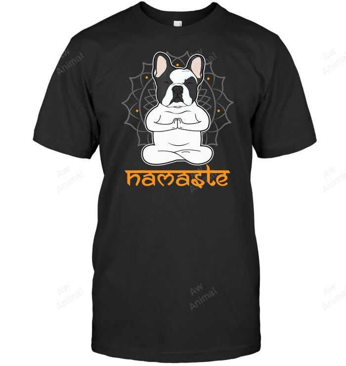 French Bulldog Yoga Namaste Sweatshirt Hoodie Long Sleeve Men Women T-Shirt