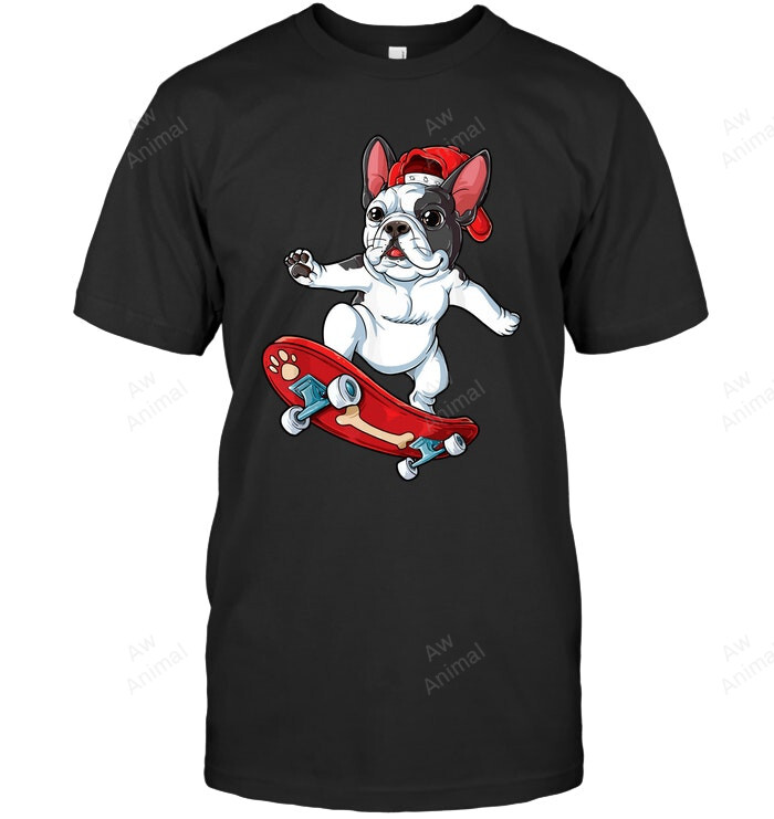 French Bulldog Skateboarding 01 Sweatshirt Hoodie Long Sleeve Men Women T-Shirt