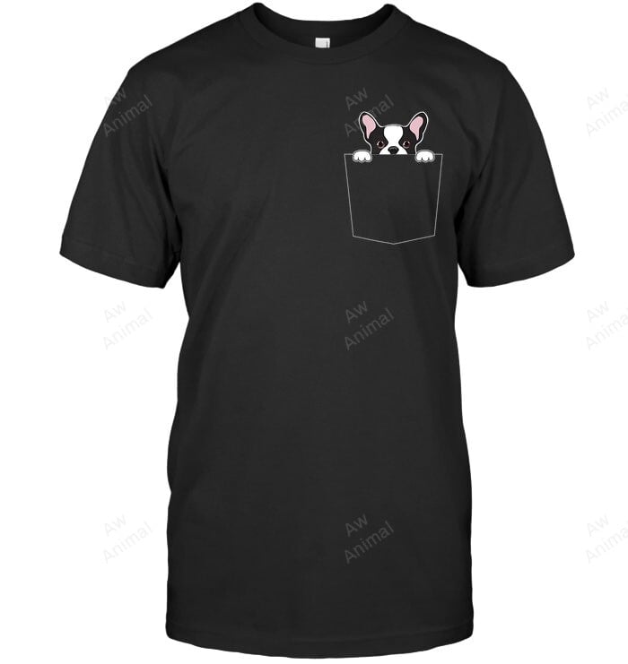 French Bulldog Frenchie Dog In My Pocket Sweatshirt Hoodie Long Sleeve Men Women T-Shirt