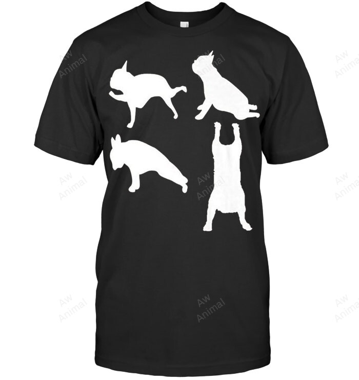 Funny Frenchie French Bulldog Doing Yoga Sweatshirt Hoodie Long Sleeve Men Women T-Shirt