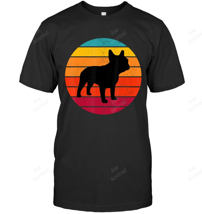 French Bulldog Retro &amp; Vintage Frenchie Cute Dog Lovers Sweatshirt Hoodie Long Sleeve Men Women T-Shirt