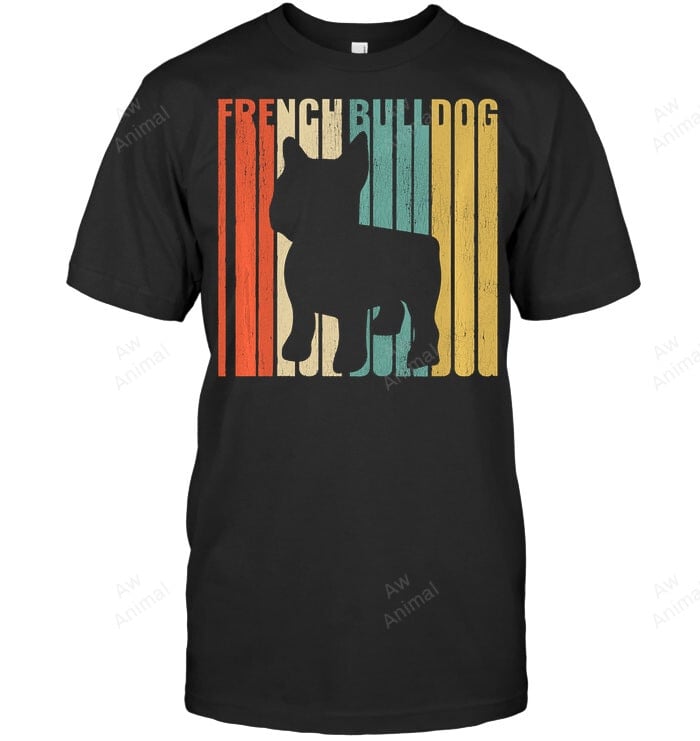 Frenchie French Bulldog Retro Vintage Sweatshirt Hoodie Long Sleeve Men Women T-Shirt