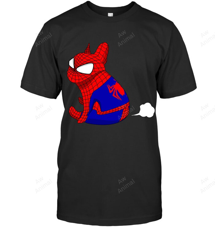 Spiderdog Farting Funny Frenchie Sweatshirt Hoodie Long Sleeve Men Women T-Shirt