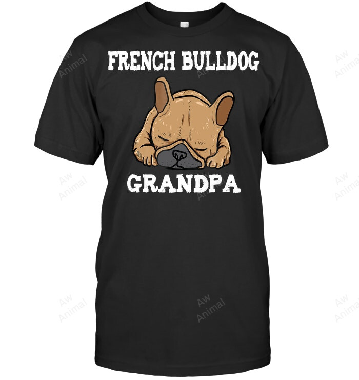 Distressed French Bulldog Grandpa Frenchie Men Sweatshirt Hoodie Long Sleeve T-Shirt