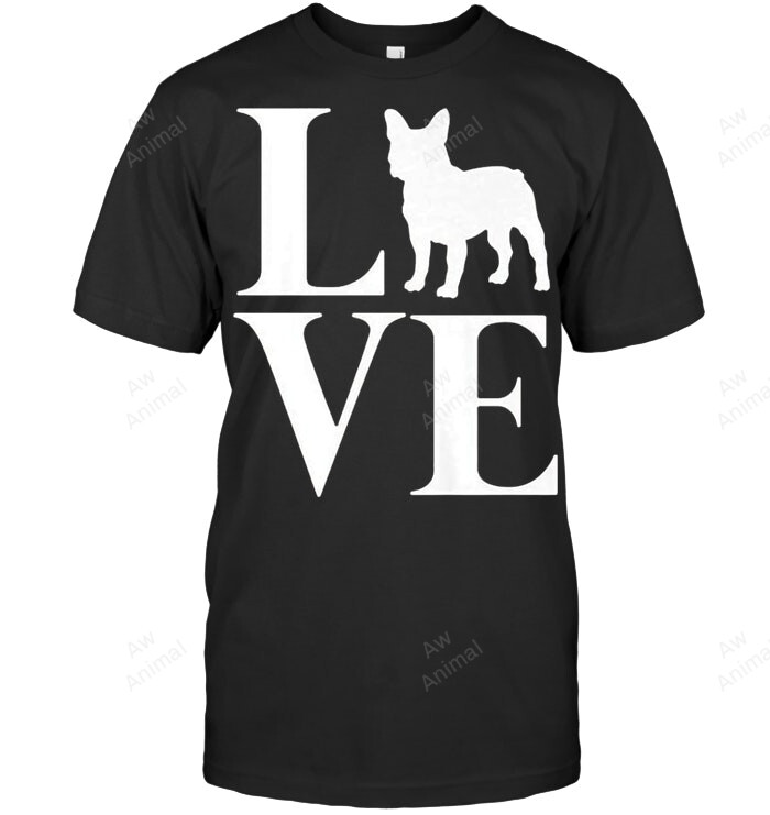 Frenchie Bulldog Love Sweatshirt Hoodie Long Sleeve Men Women T-Shirt