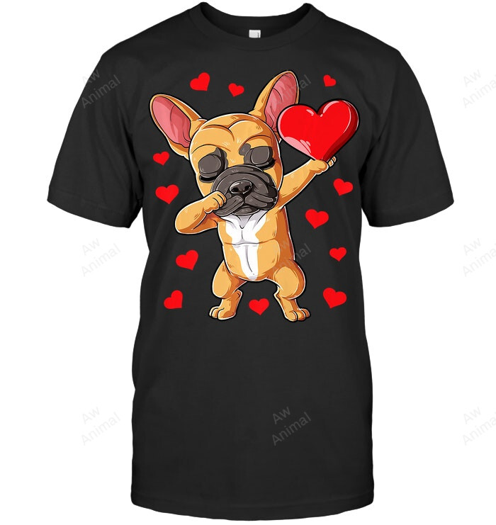 French Bulldog Love Dabbing Sweatshirt Hoodie Long Sleeve Men Women T-Shirt