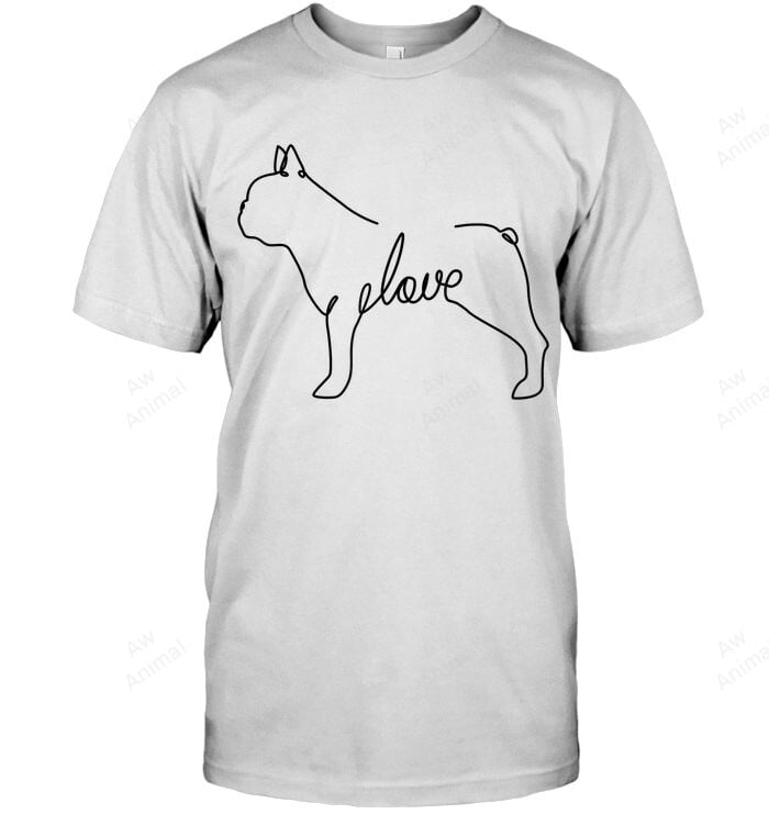 French Bulldog Love Frenchie Dog Love Single Line Art Sketch Sweatshirt Hoodie Long Sleeve Men Women T-Shirt