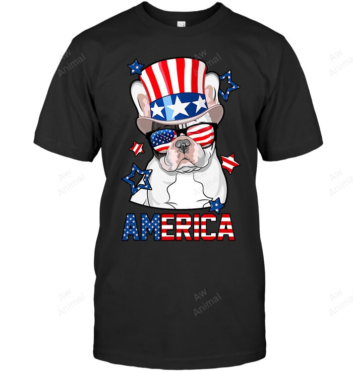 French Bulldog America 4th Of July Frenchie For Sweatshirt Hoodie Long Sleeve Men Women T-Shirt