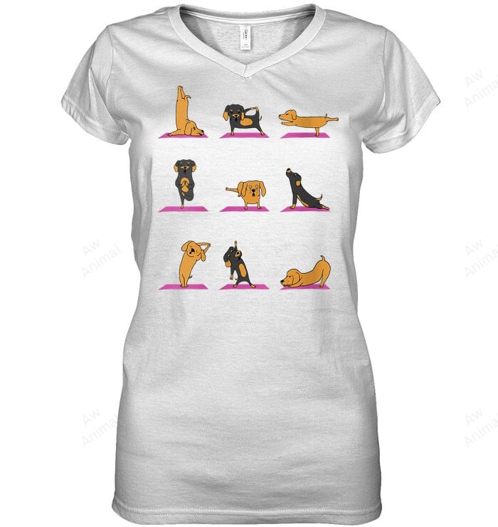 S Dachshund Wiener Dog Yoga Funny Dog Mom Dad Women Sweatshirt Hoodie Long Sleeve T-Shirt