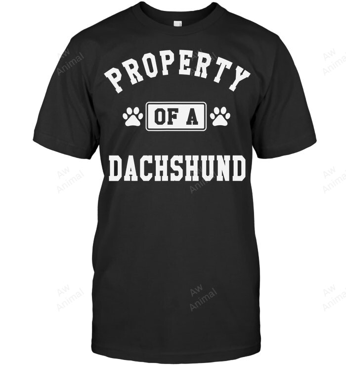 Property Of A Dachshund Dachshund Lover Sweatshirt Hoodie Long Sleeve Men Women T-Shirt