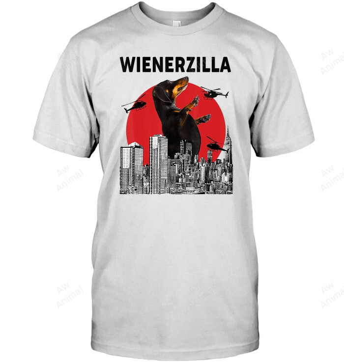 Dachshund Wienerzilla Sweatshirt Hoodie Long Sleeve Men Women T-Shirt