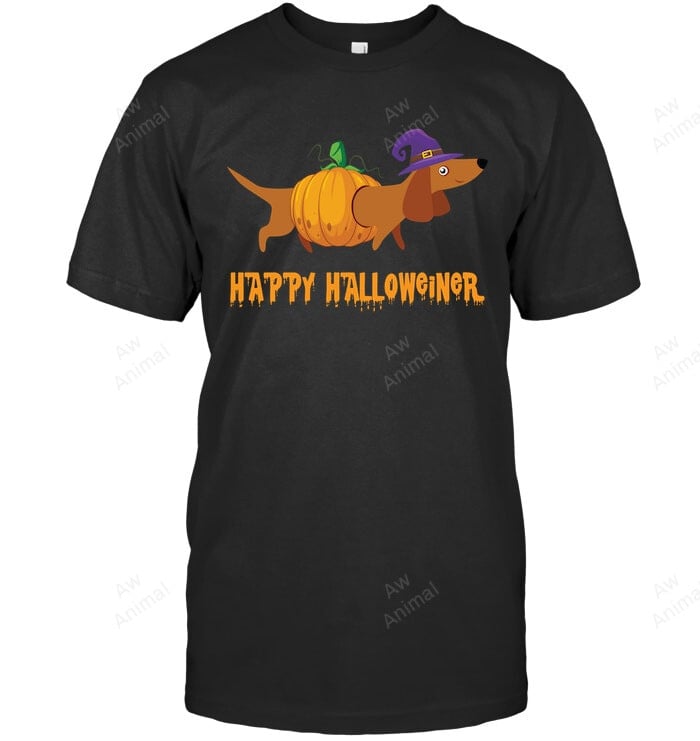 Happy Halloweiner Dachshund Love Sweatshirt Hoodie Long Sleeve Men Women T-Shirt