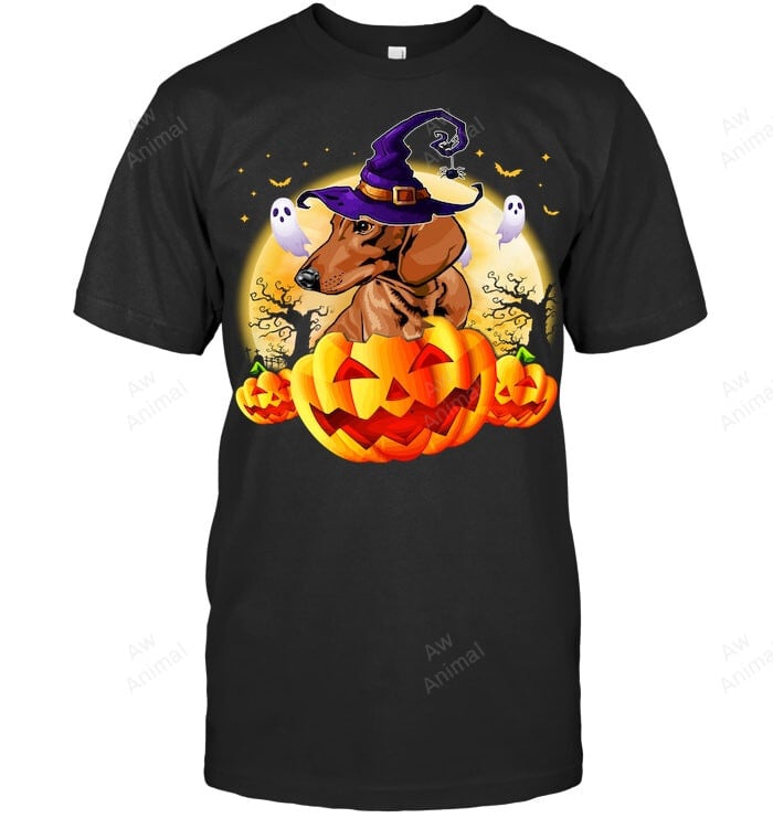 Dachshund Halloween Sweatshirt Hoodie Long Sleeve Men Women T-Shirt