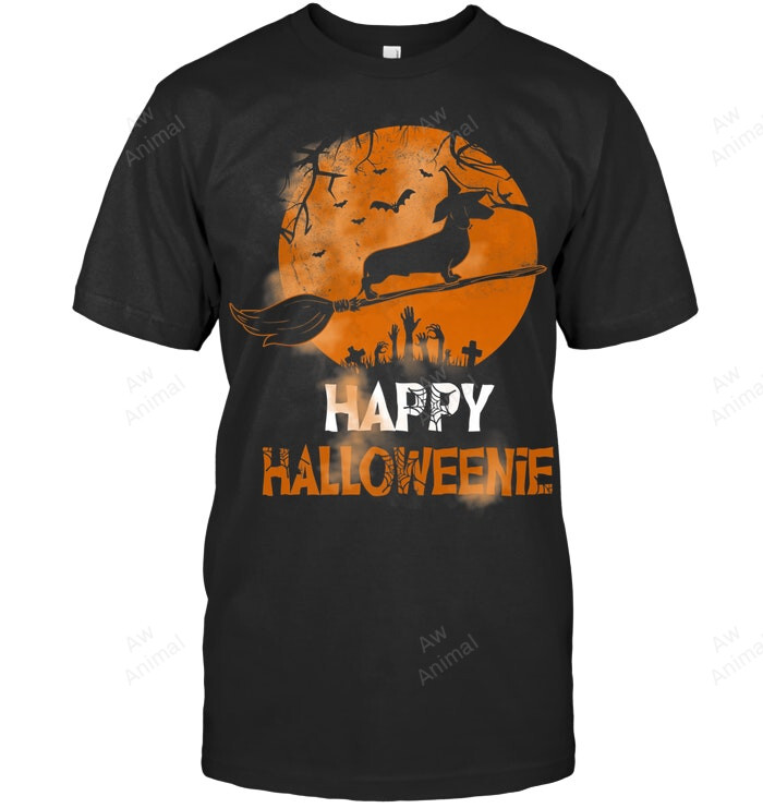 Happy Halloweenie Sweatshirt Hoodie Long Sleeve Men Women T-Shirt