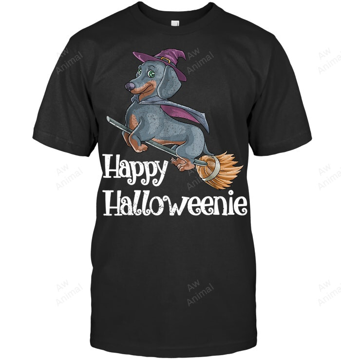 Dachshund Happy Halloweenie Sweatshirt Hoodie Long Sleeve Men Women T-Shirt