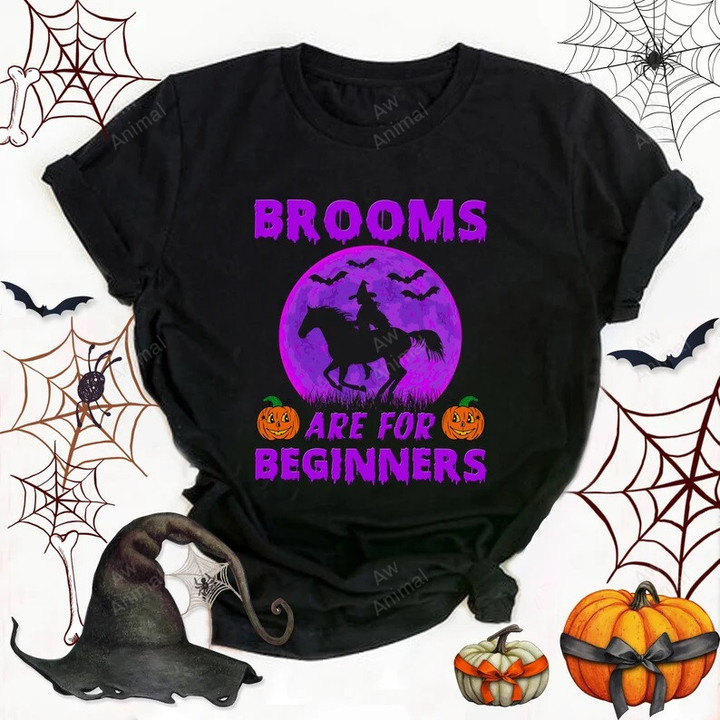 Brooms Are For Beginners Horses Witch Halloween Love