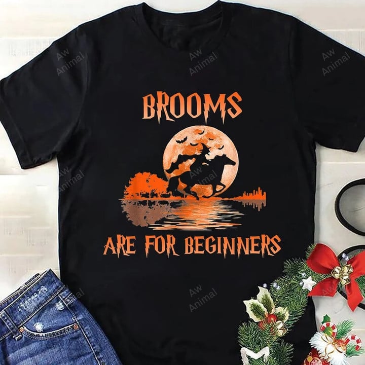 Brooms Are For Beginners Horses Witch Halloween