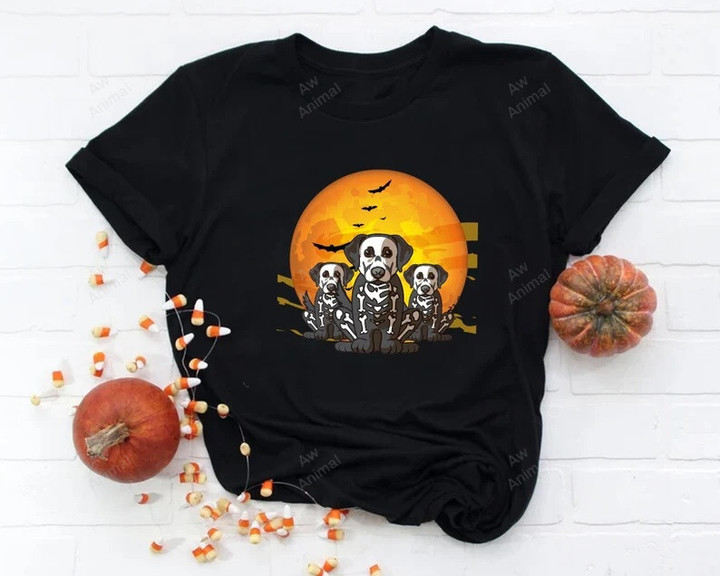 Halloween Labrador Retrievers Zombie Skeleton
