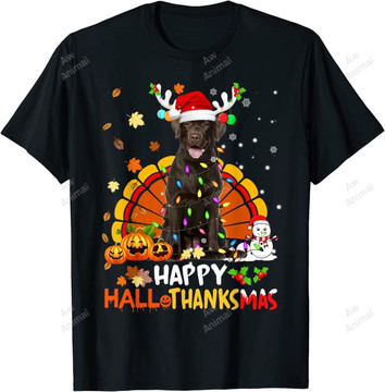 Happy Hallothanksmas Labrador Dog Halloween Merry Christmas