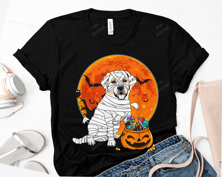 Labrador Dog Mummy Halloween The Moon Labrador