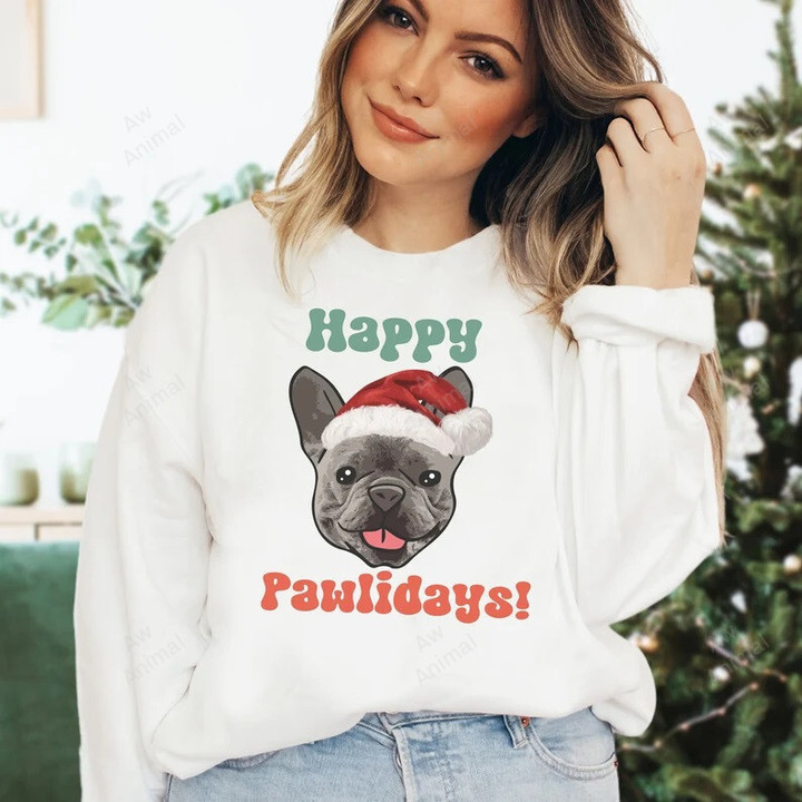 French Bulldog Christmas Happy Pawlidays