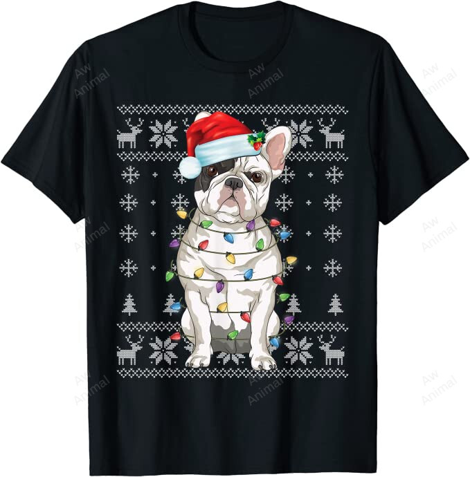 French Bulldog Ugly Christmas Sweater Style Xmas Pajama