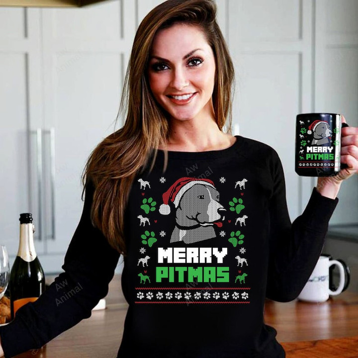 Merry Pitmass Pitbull Christmas