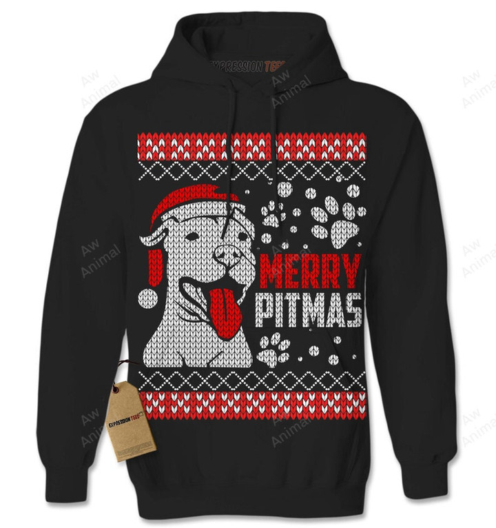 Merry Pitmas Ugly Sweat Holiday Pitbull Christmas