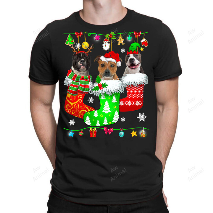 Pitbull Dog Christmas Socks Pajama Pitbull Dog Puppy Lover 324