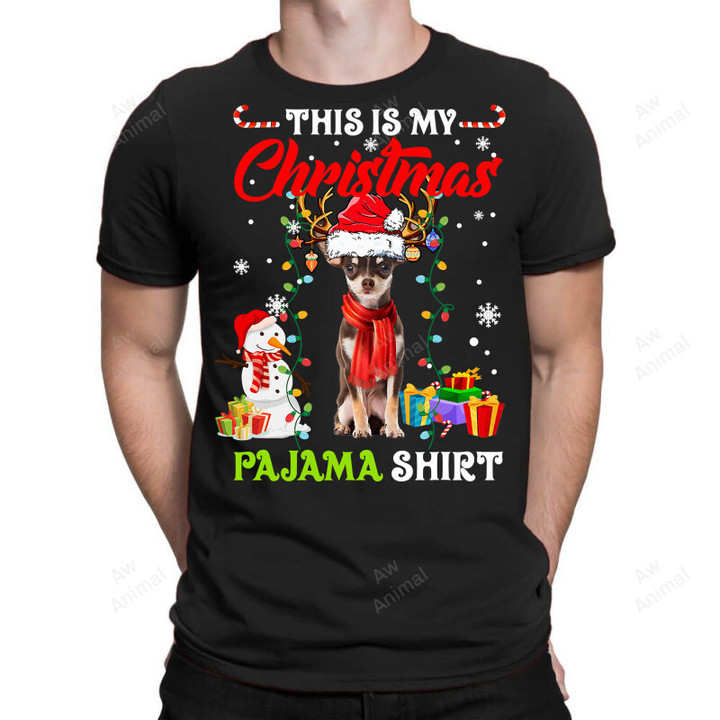 Chihuahua This Is My Christmas Pajama Chihuahua 3 Santa Hat 464
