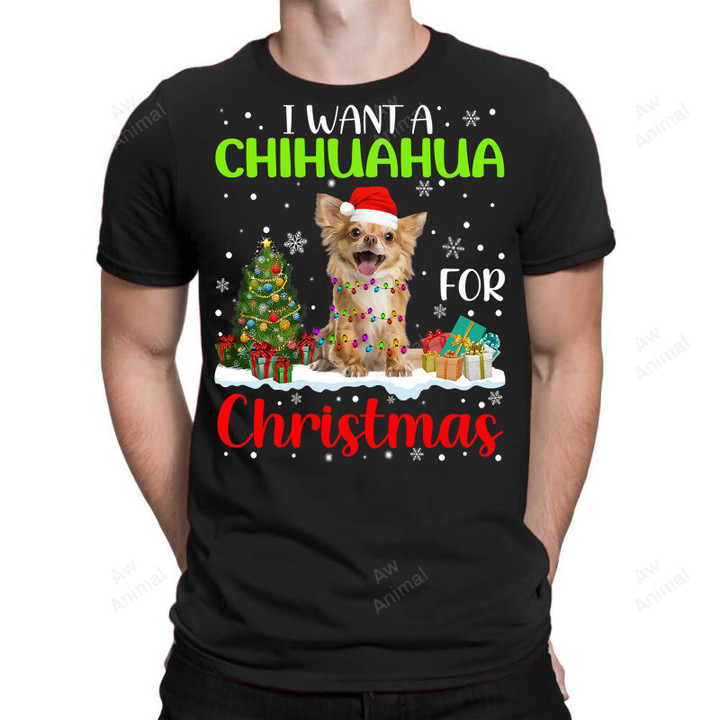 Chihuahua I Want A Chihuahua For Christmas Cool Xmas Costume 403